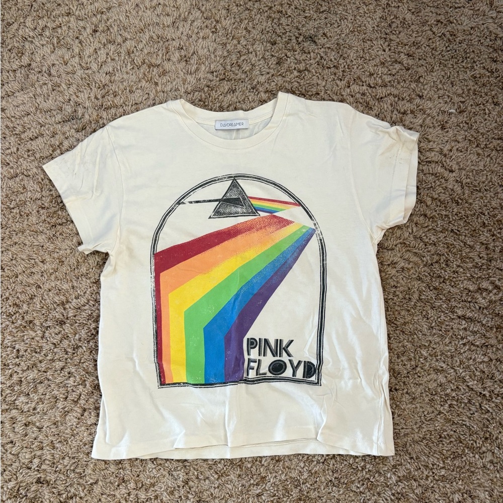 Kids Pink Floyd Graphic T-Shirt - Cream
